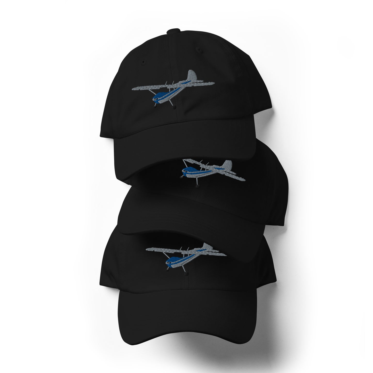 CESSNA 170 Polished-blue airplane CUSTOM N Number embroidered Aviation cotton hat