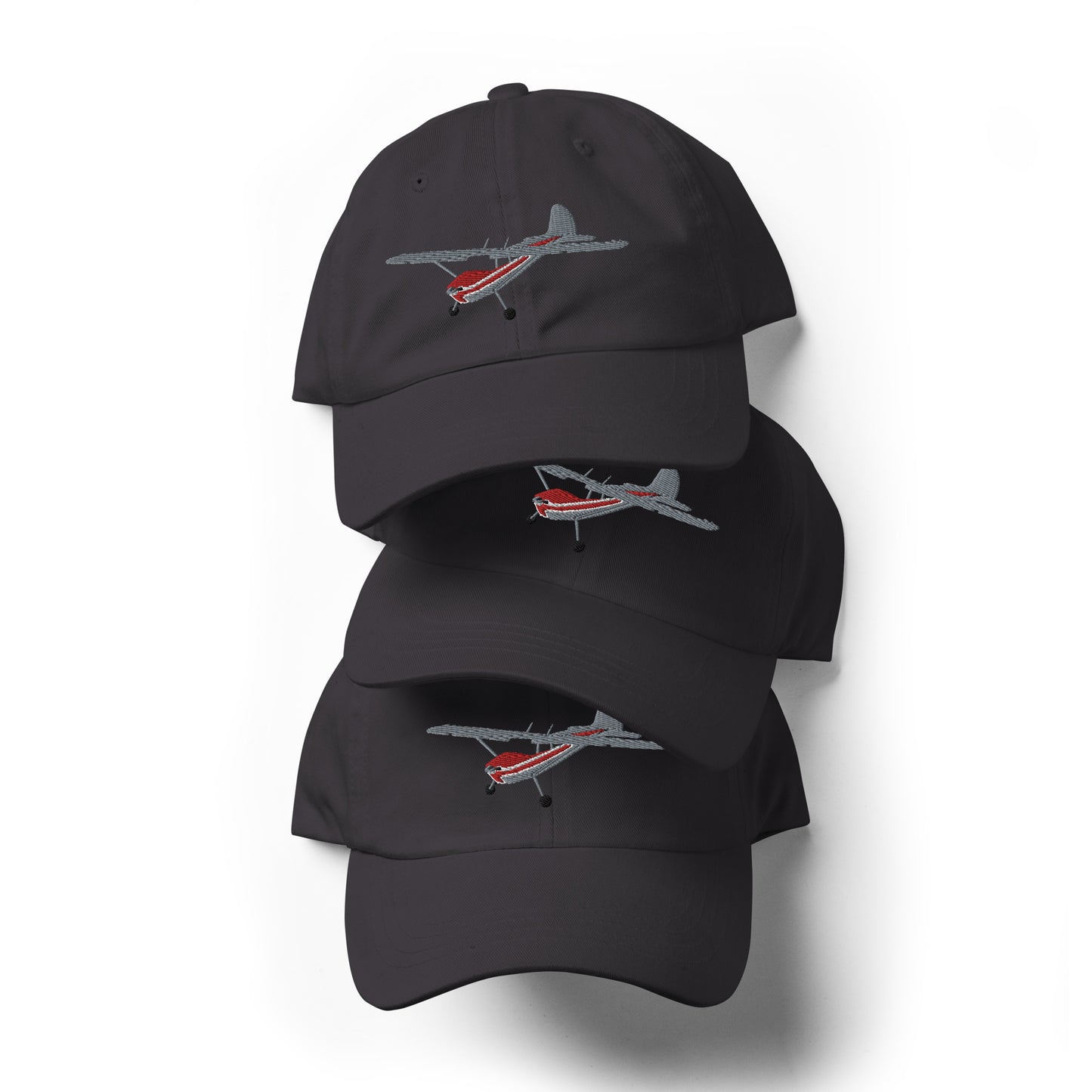 CESSNA 170 Polished-red airplane CUSTOM N Number embroidered Aviation cotton hat