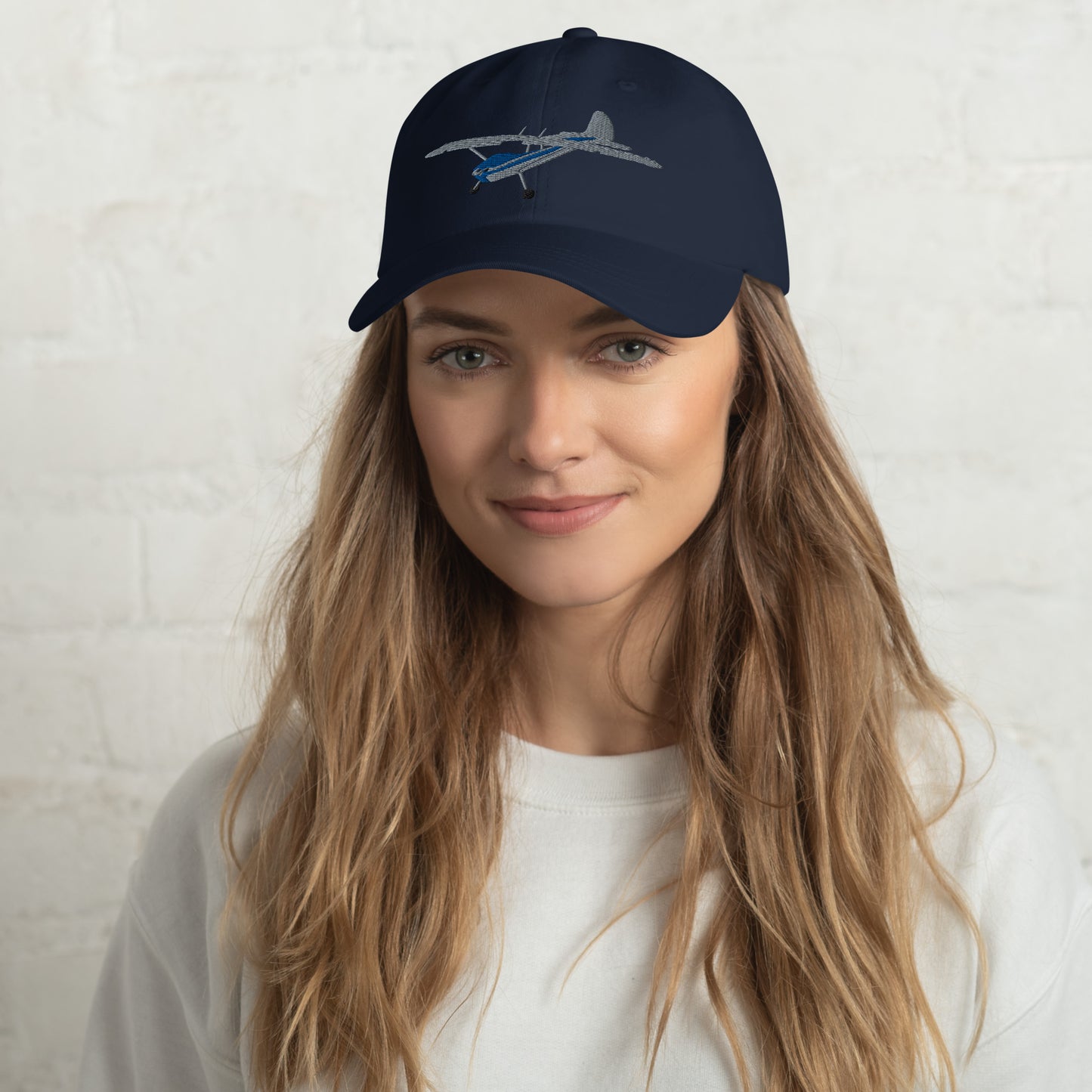 CESSNA 170 Polished-blue airplane CUSTOM N Number embroidered Aviation cotton hat