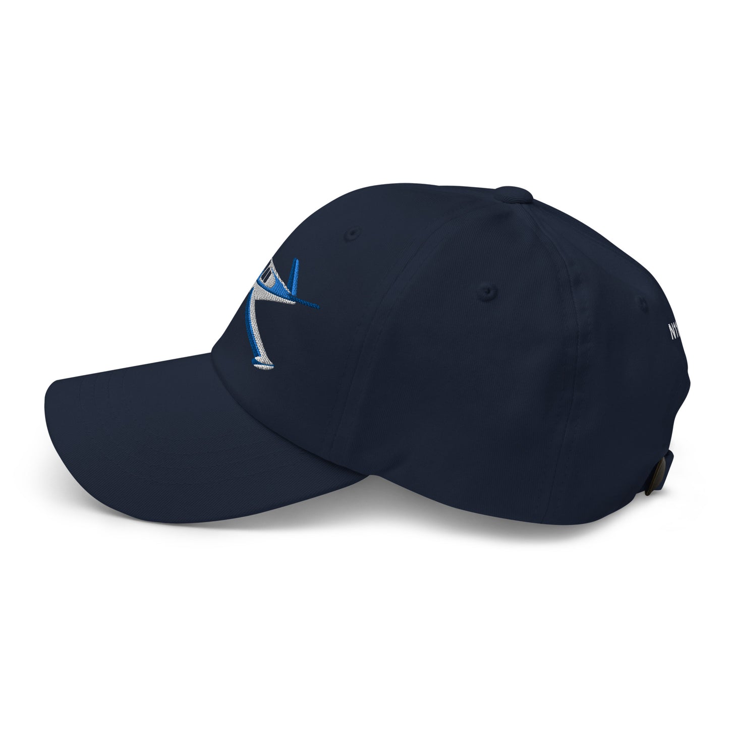 V-Tail BONANZA White Blue Wingtip CUSTOM N Number Embroidered Aviation HAt