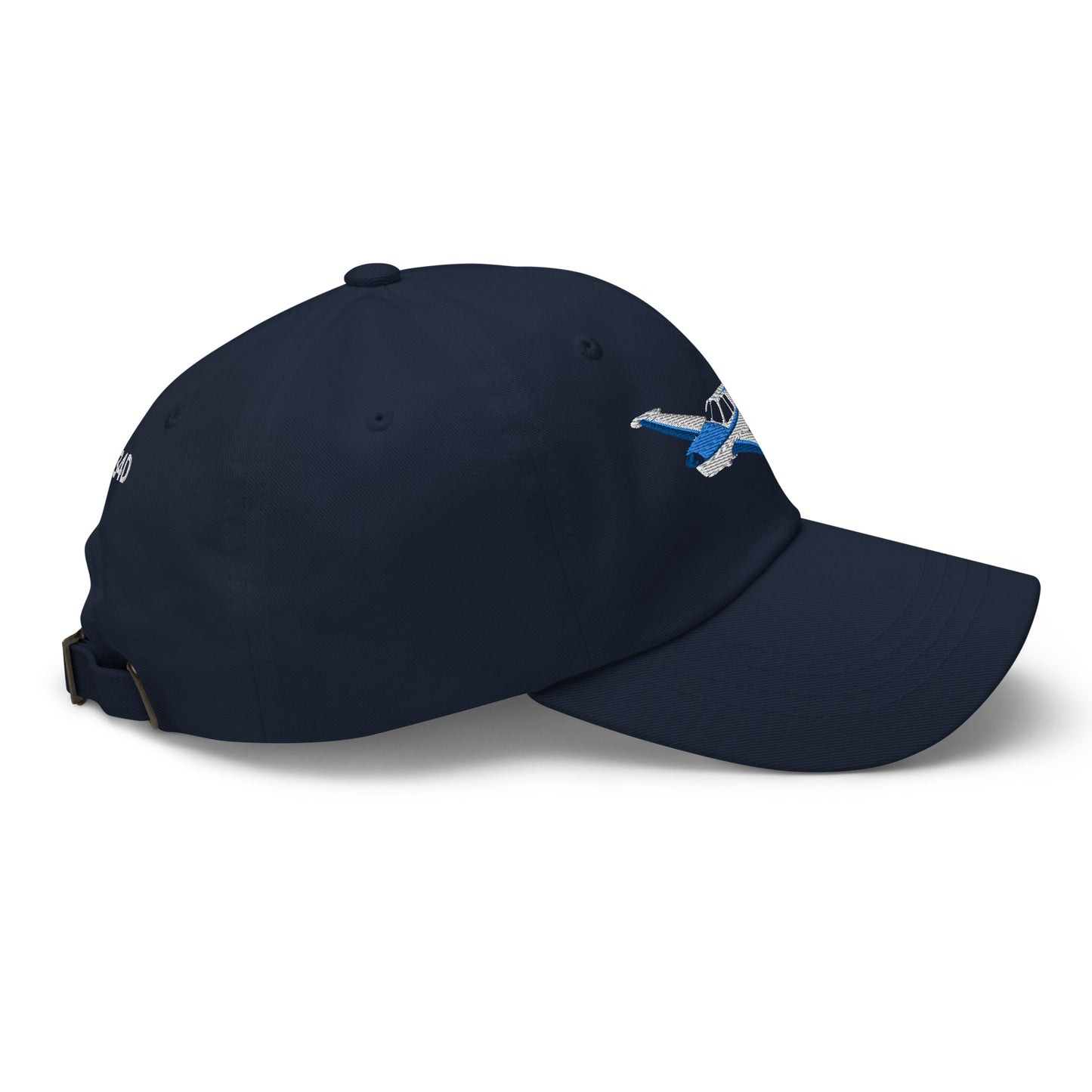 V-Tail BONANZA White Blue Wingtip CUSTOM N Number Embroidered Aviation HAt