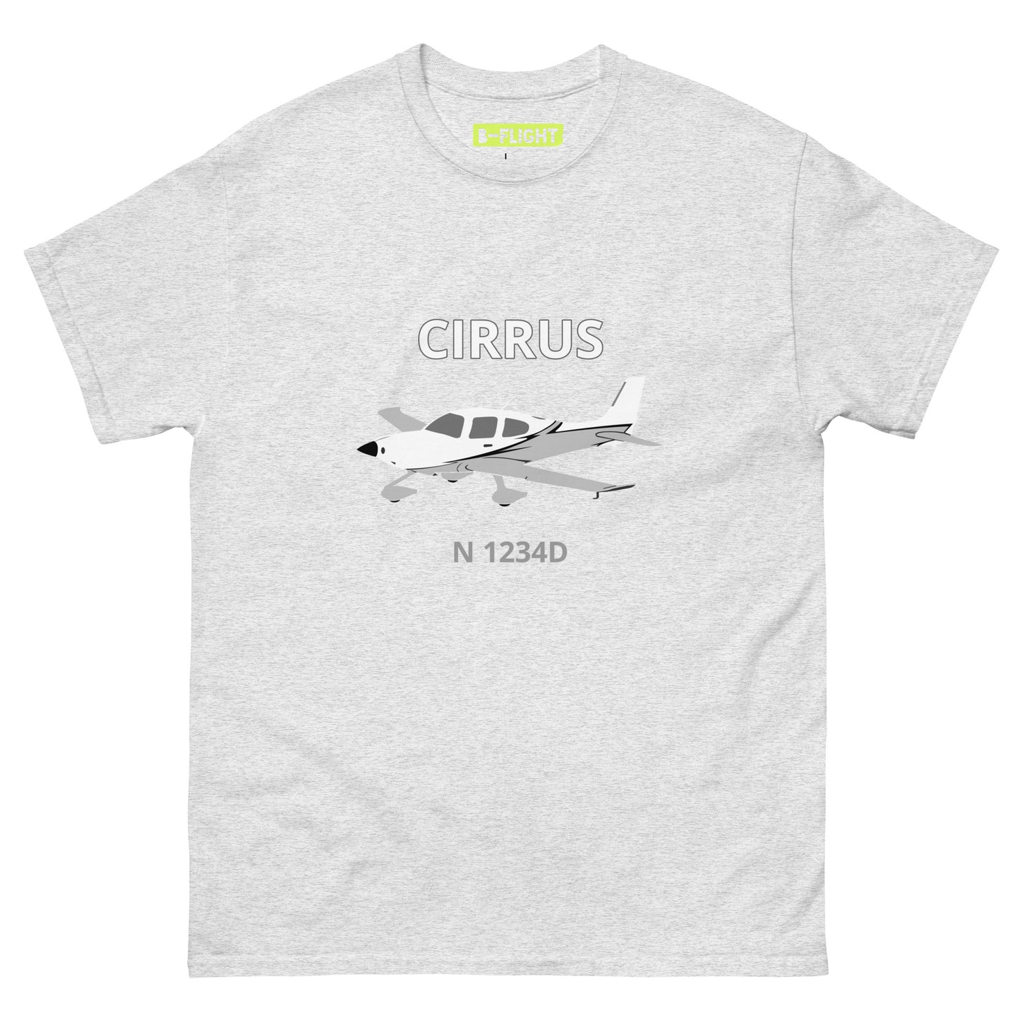CIRRUS - CUSTOM N Number - Aviation Men's classic fit cotton tee
