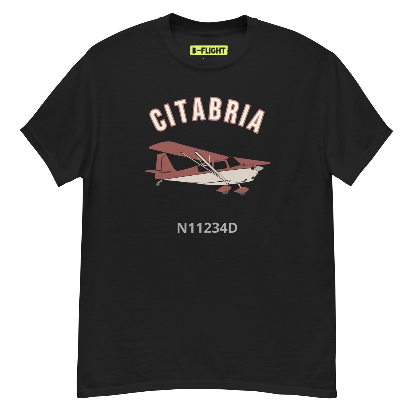 CITABRIA  CUSTOM N Number Men's classic fit aviation tee
