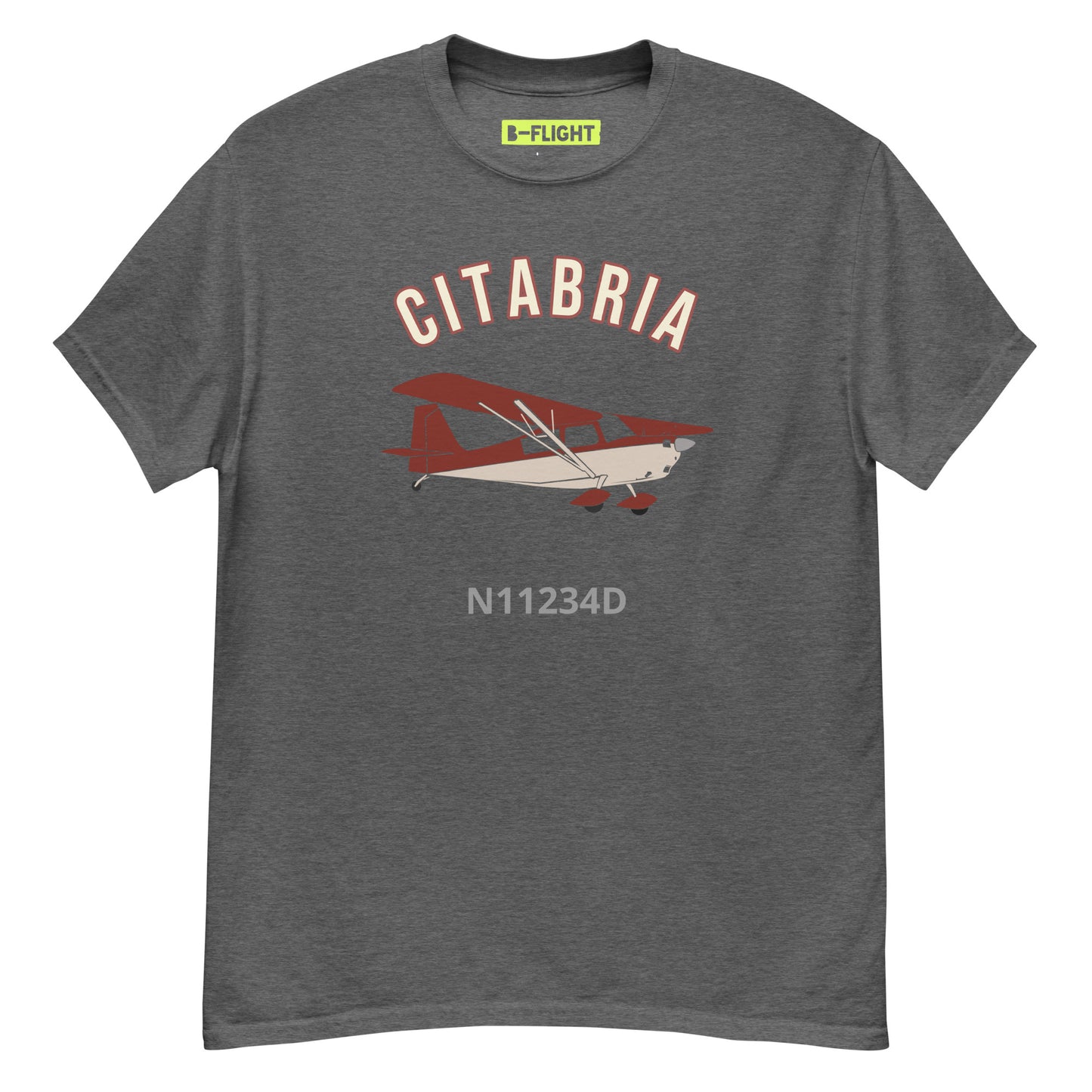 CITABRIA  CUSTOM N Number Men's classic fit aviation tee