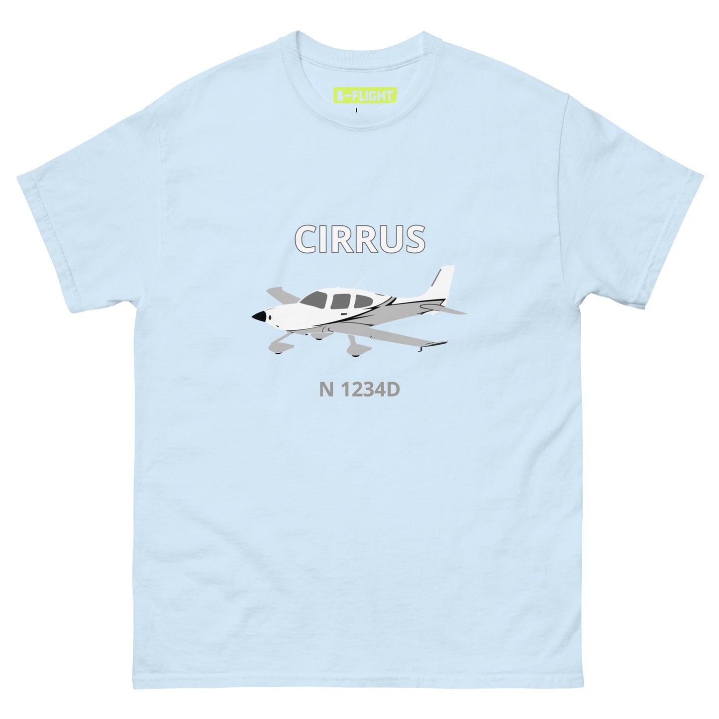 CIRRUS - CUSTOM N Number - Aviation Men's classic fit cotton tee