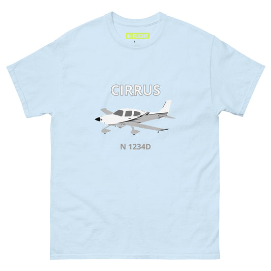 CIRRUS - CUSTOM N Number - Aviation Men's classic fit cotton tee
