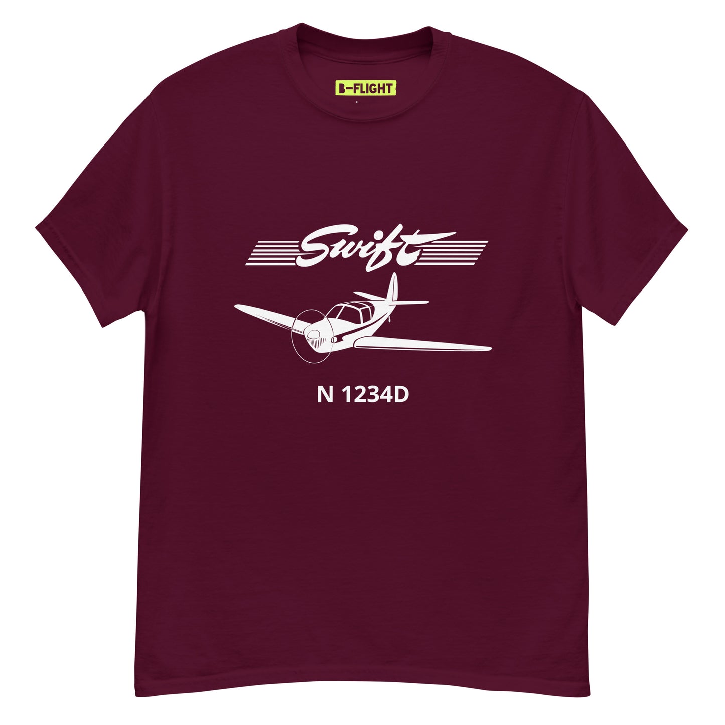 SWIFT - CUSTOM N Number -  Private Aviation Mens classic fit tee