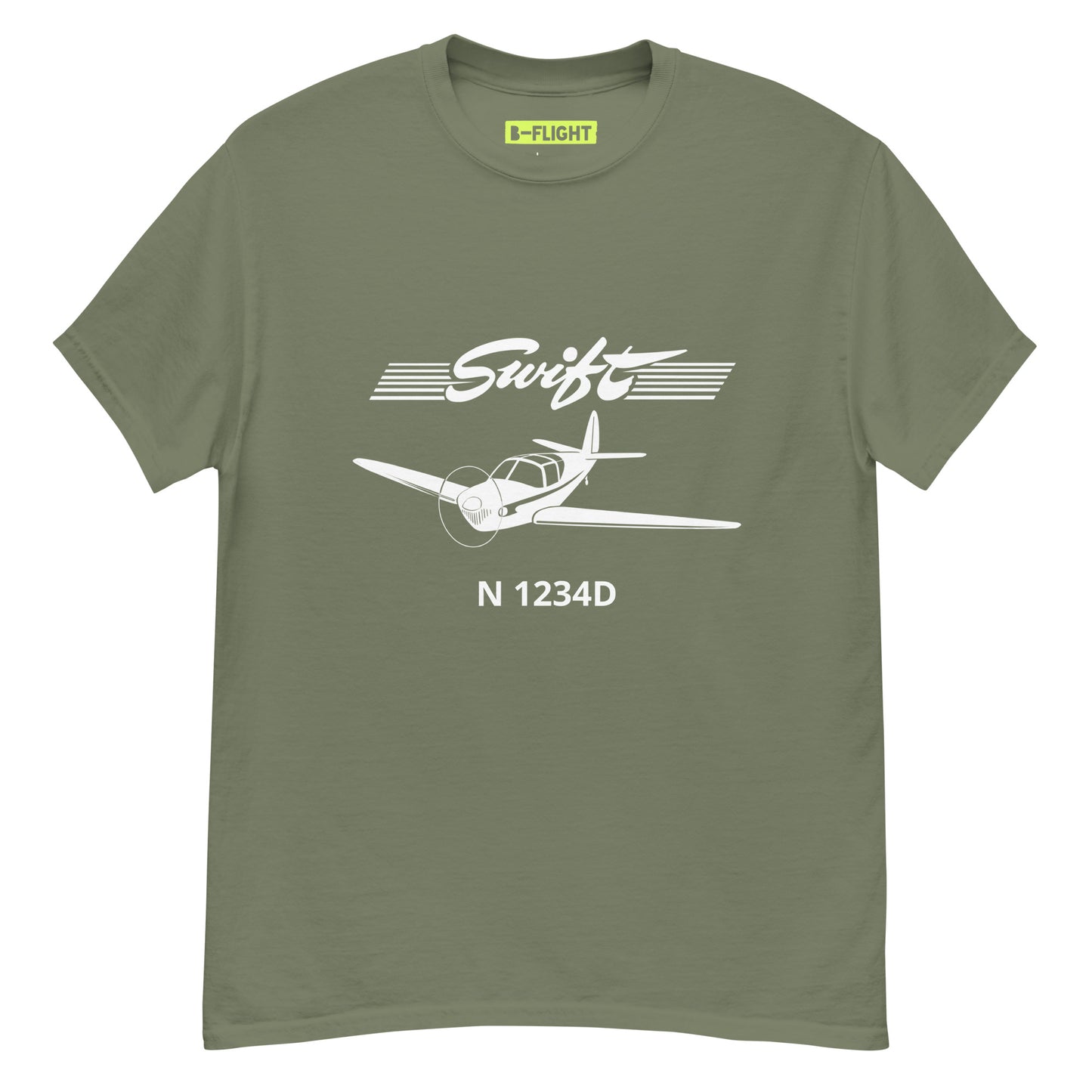 SWIFT - CUSTOM N Number -  Private Aviation Mens classic fit tee