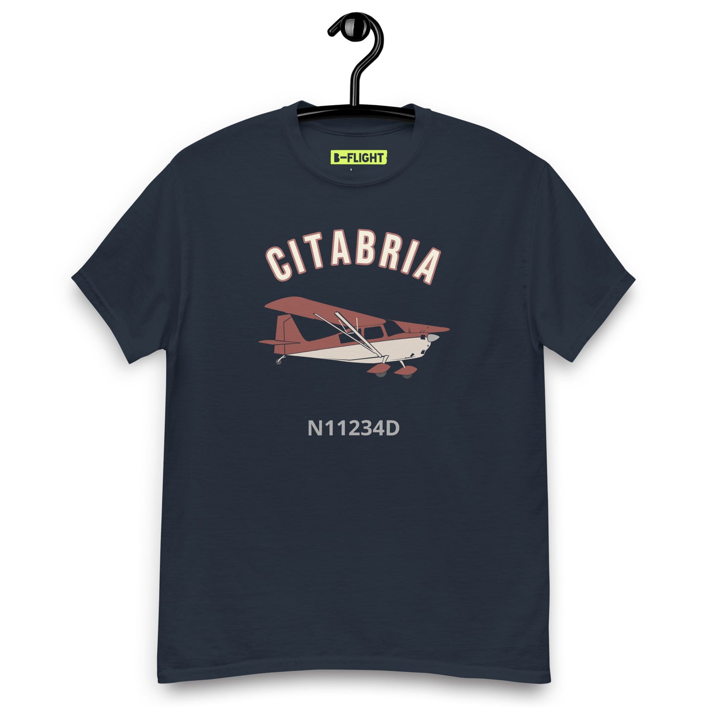 CITABRIA  CUSTOM N Number Men's classic fit aviation tee