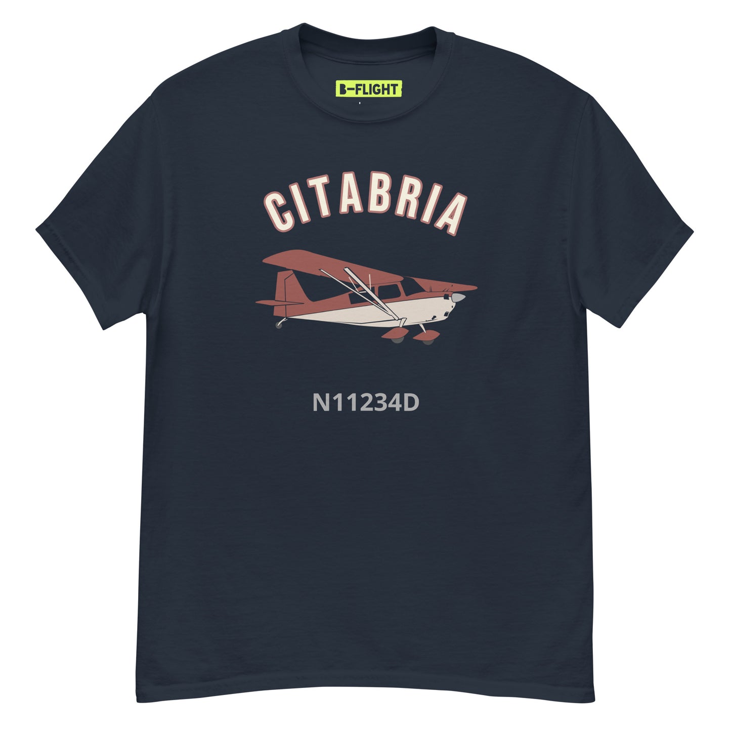 CITABRIA  CUSTOM N Number Men's classic fit aviation tee