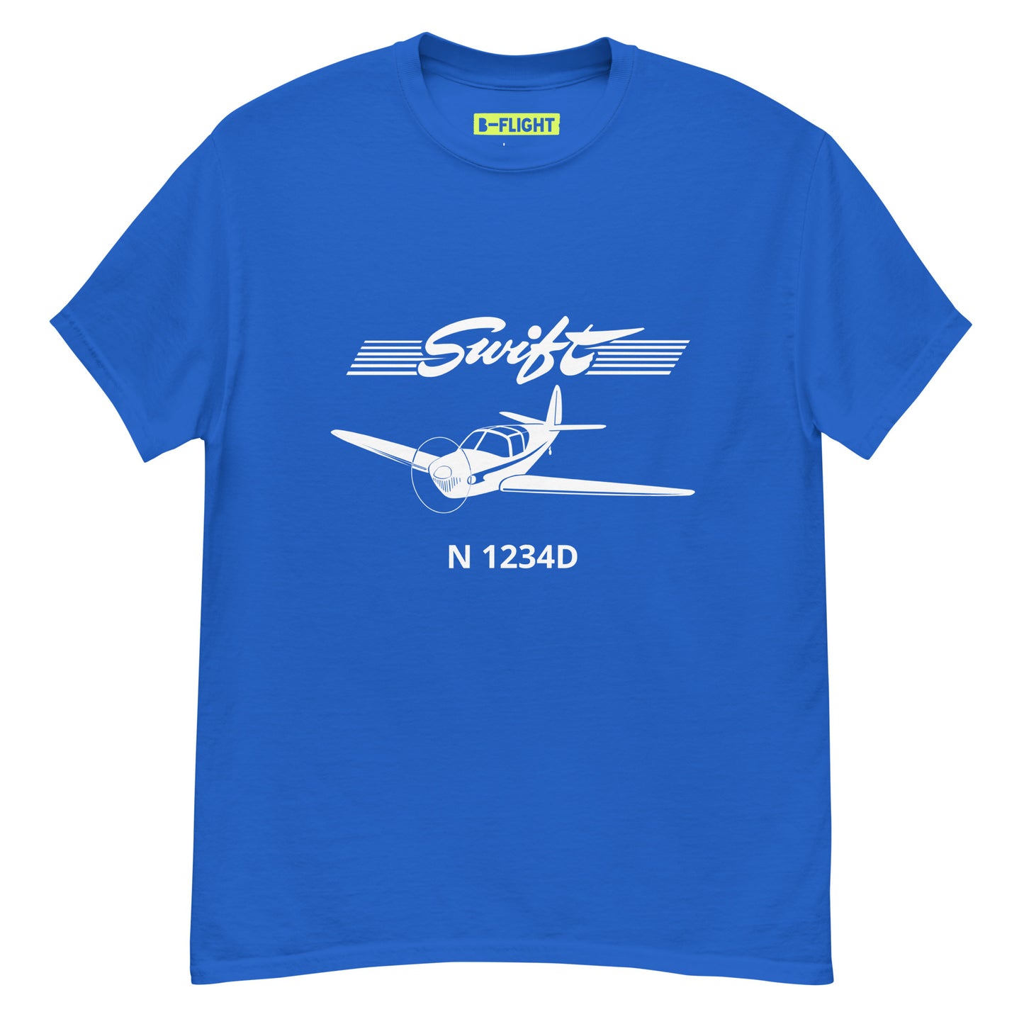 SWIFT - CUSTOM N Number -  Private Aviation Mens classic fit tee