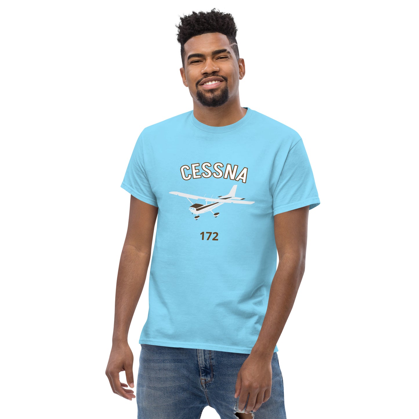 CESSNA 172 Skyhawk  CUSTOM N Number  printed aviation tee - classic fit