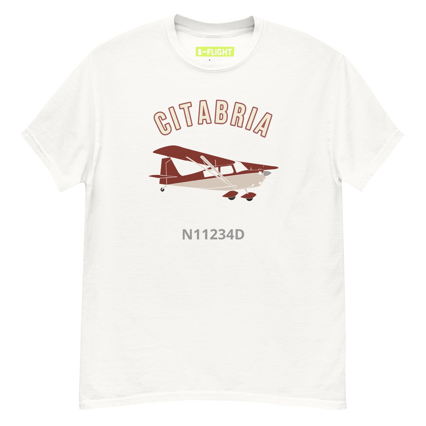 CITABRIA  CUSTOM N Number Men's classic fit aviation tee
