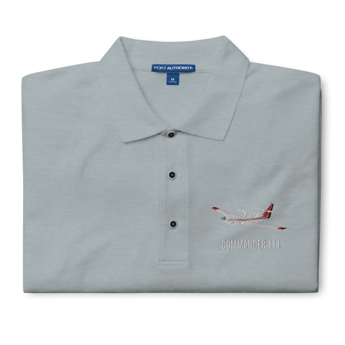 Rockwell Commander 114 Embroidered Men's Premium Premium Polo