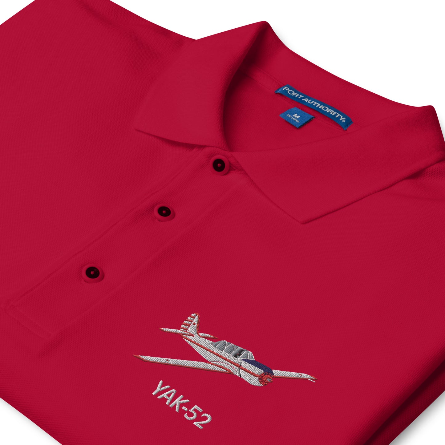 Yak-52 embroidered Aviation Men's Premium Polo