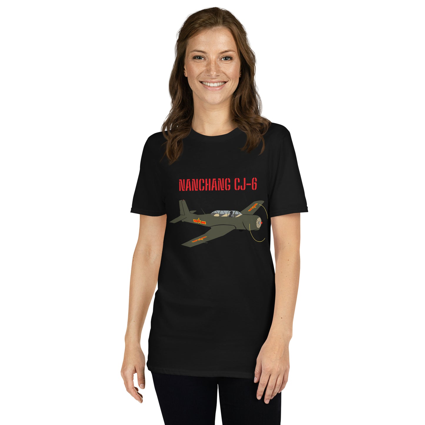 Warbird Nanchang CJ-6 Aviation Printed Short-Sleeve Unisex T-Shirt