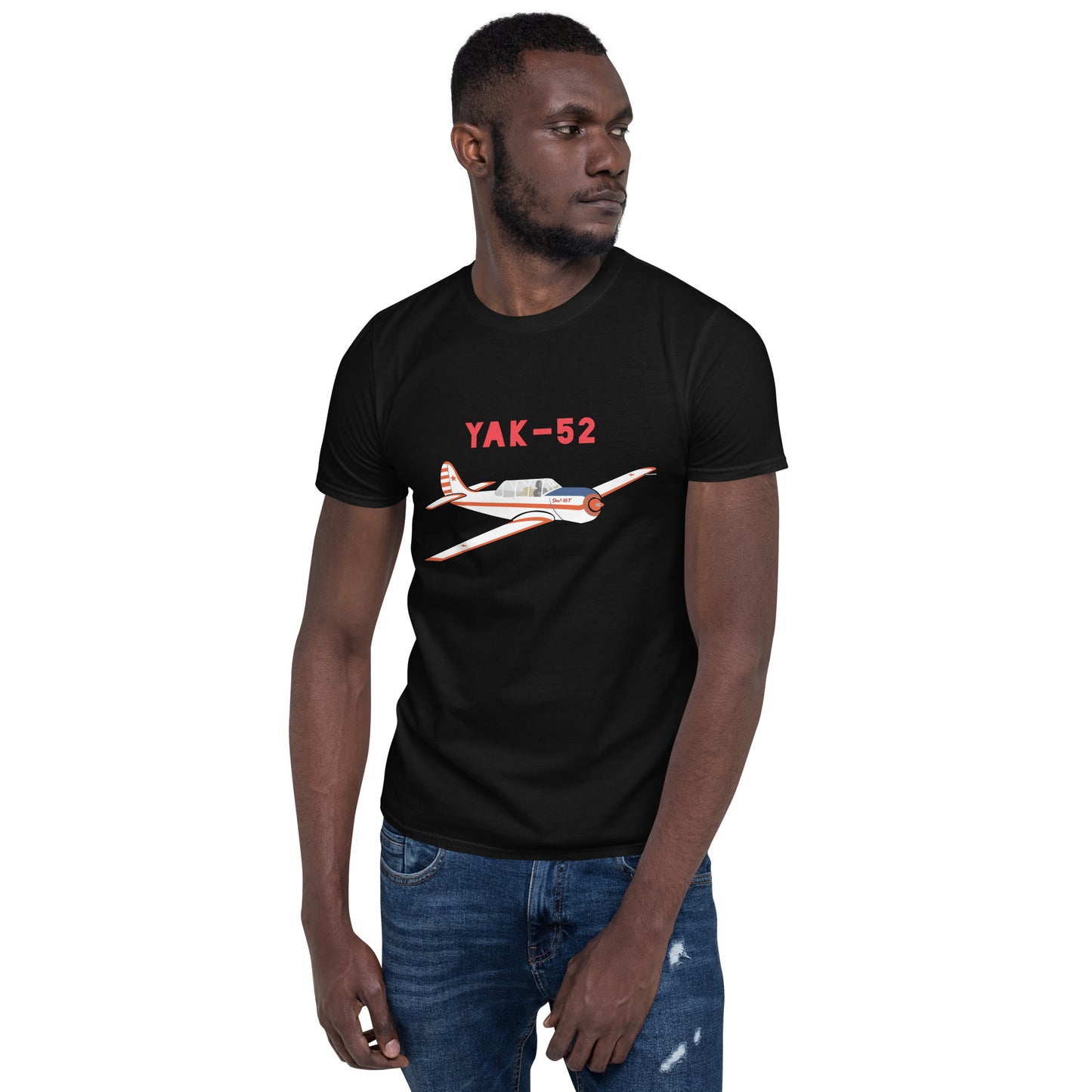 Yak-52 Printed Short-Sleeve Unisex aviation T-Shirt