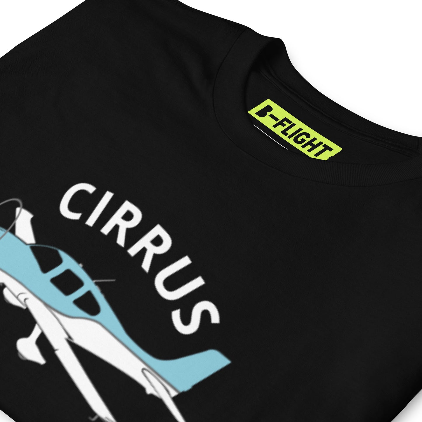 CIRRUS blue - white Short-Sleeve classic fit aviation T-Shirt