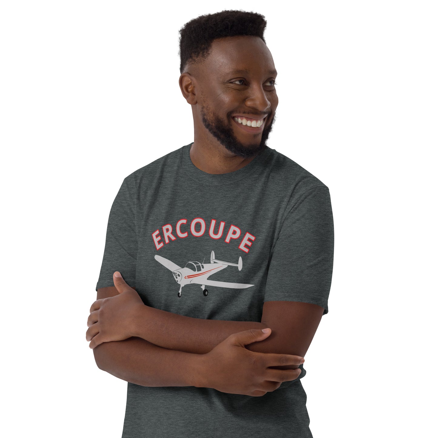 ERCOUPE Printed Short-Sleeve Unisex Classic Fit Aviation T-Shirt