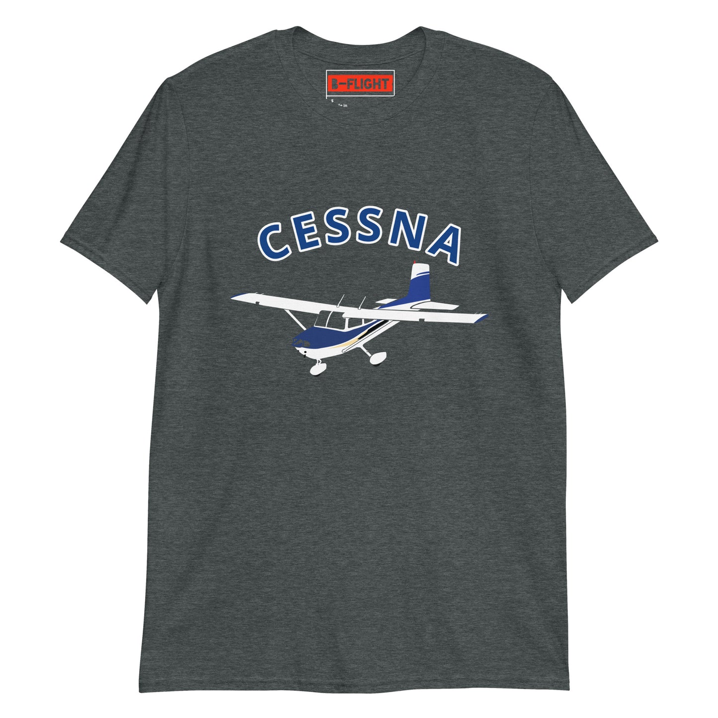 CESSNA 182 Straight tail  Short-Sleeve Unisex  Soft Aviation T-Shirt