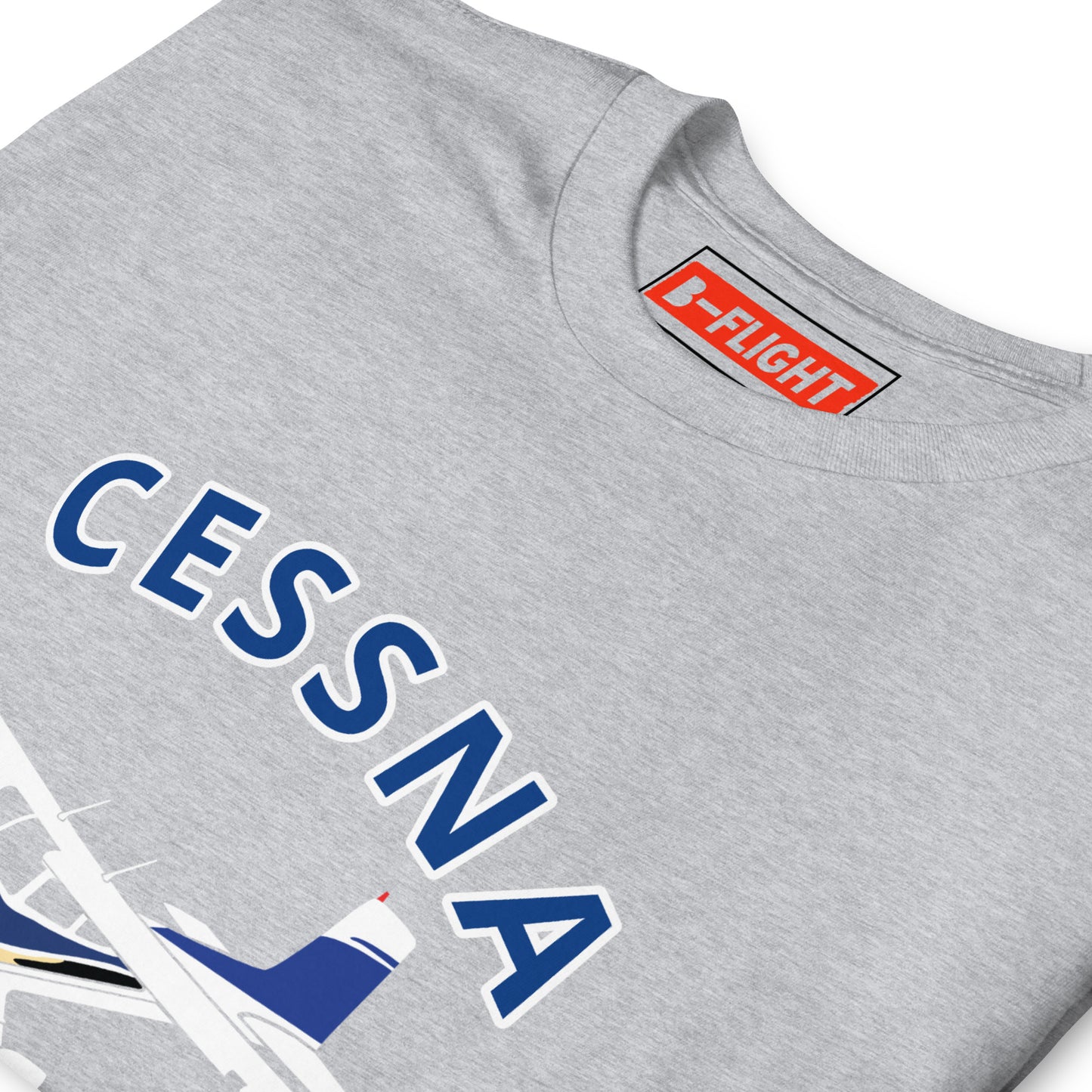 CESSNA 182 Straight tail  Short-Sleeve Unisex  Soft Aviation T-Shirt