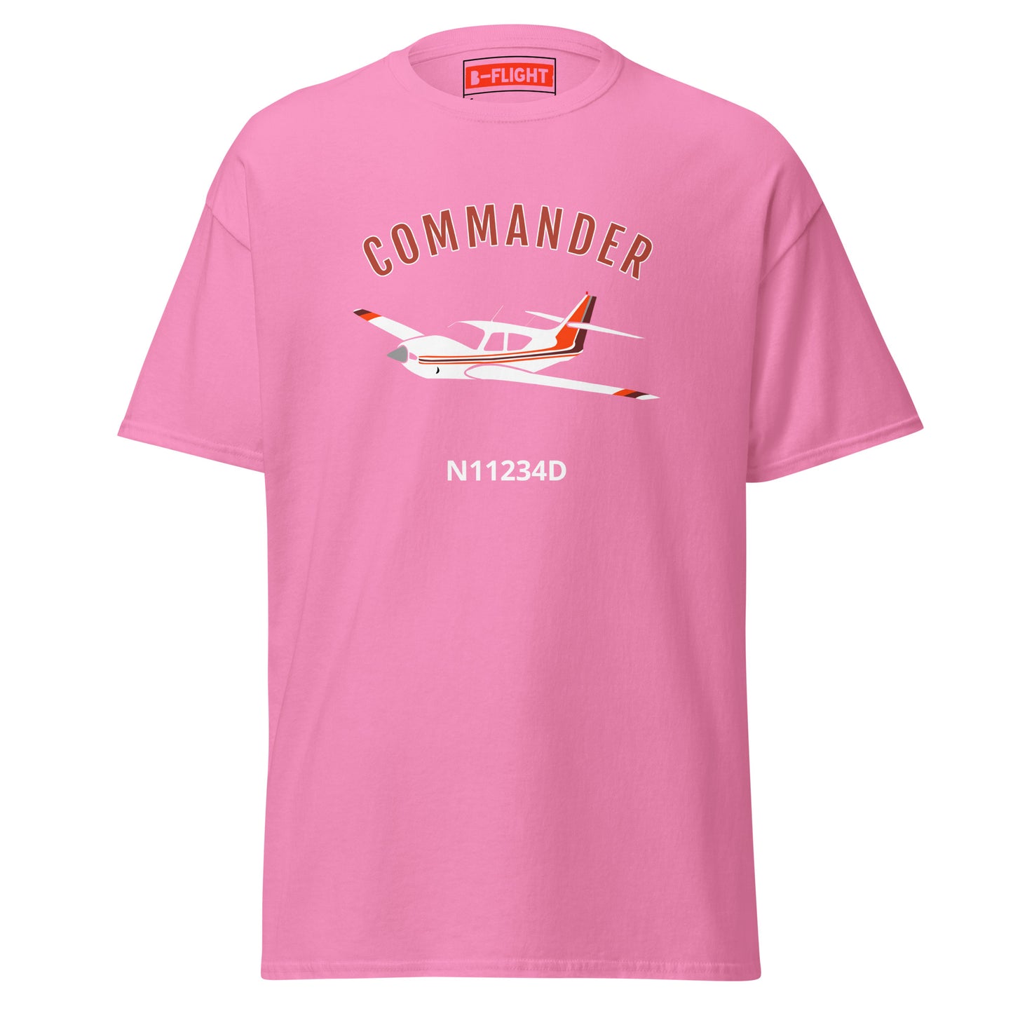 Rockwell Commander 114 CUSTOM N NUMBER printed Unisex classic aviation tee