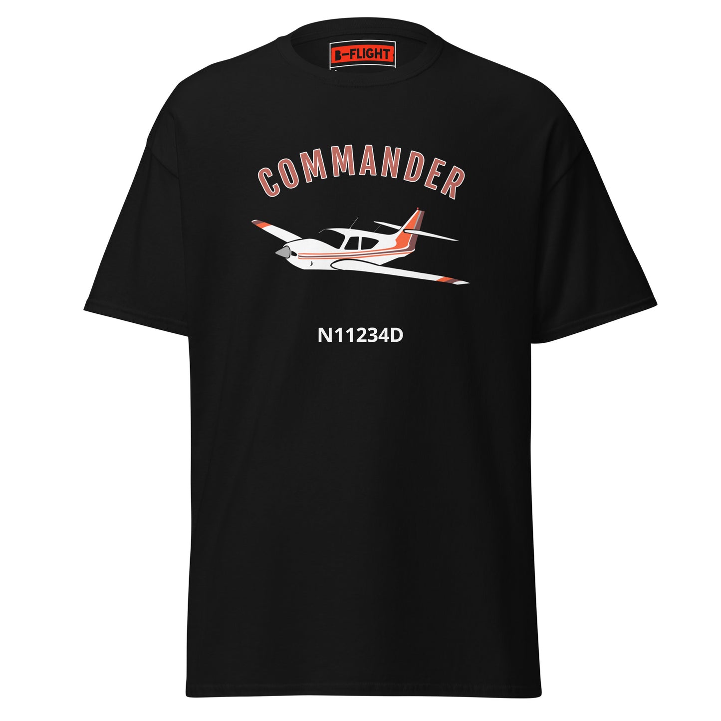 Rockwell Commander 114 CUSTOM N NUMBER printed Unisex classic aviation tee