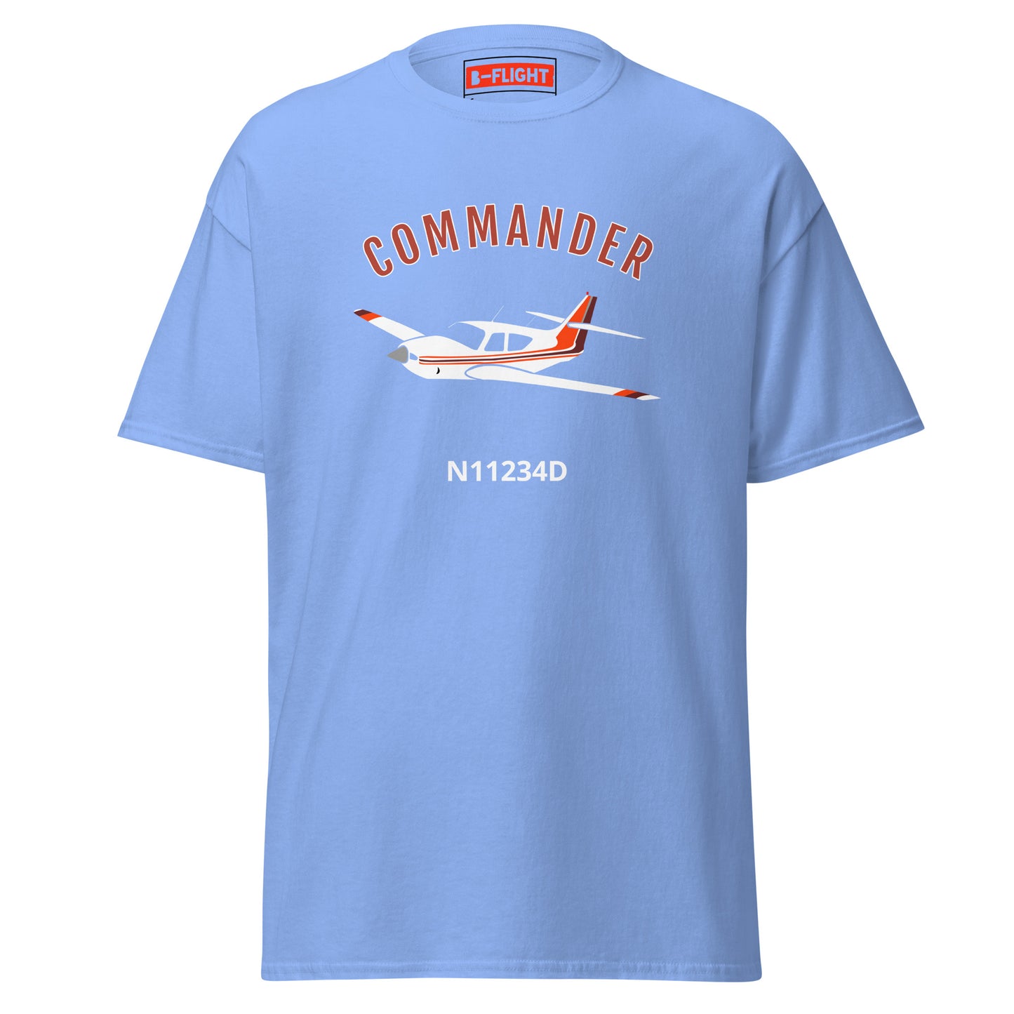 Rockwell Commander 114 CUSTOM N NUMBER printed Unisex classic aviation tee