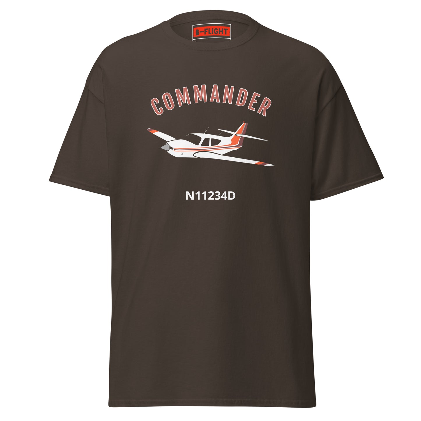 Rockwell Commander 114 CUSTOM N NUMBER printed Unisex classic aviation tee