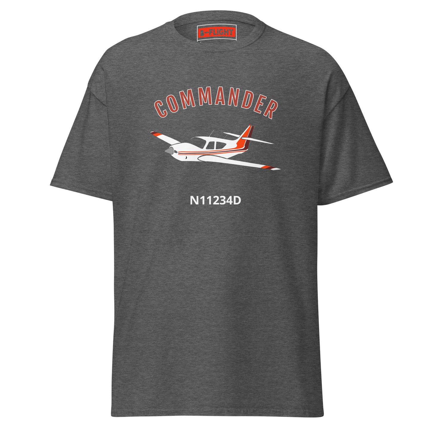 Rockwell Commander 114 CUSTOM N NUMBER printed Unisex classic aviation tee