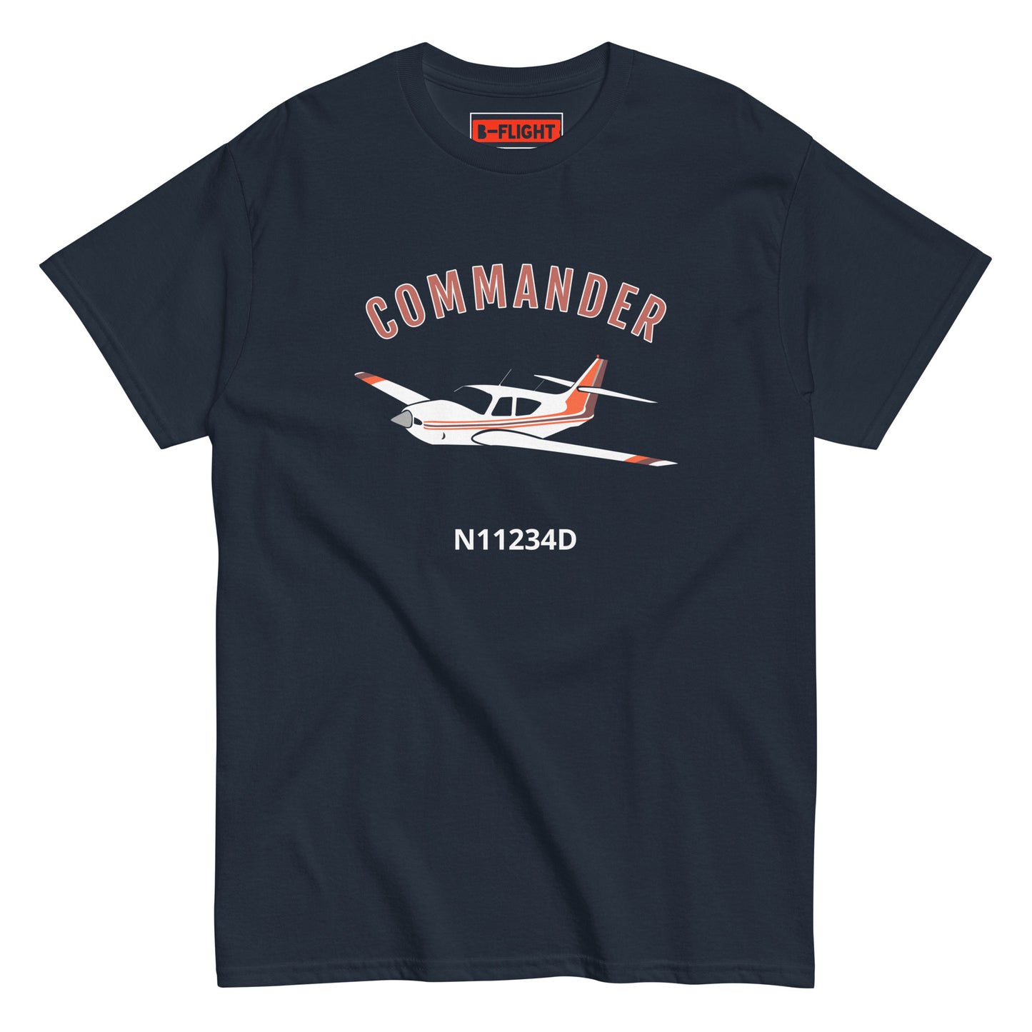 Rockwell Commander 114 CUSTOM N NUMBER printed Unisex classic aviation tee