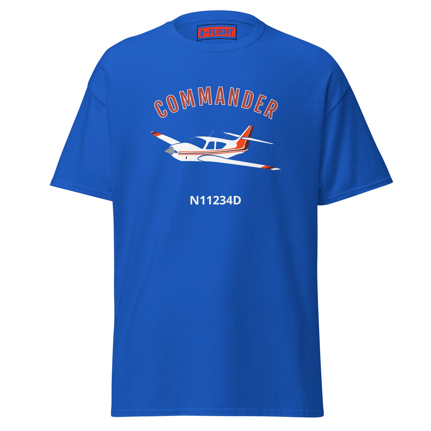Rockwell Commander 114 CUSTOM N NUMBER printed Unisex classic aviation tee