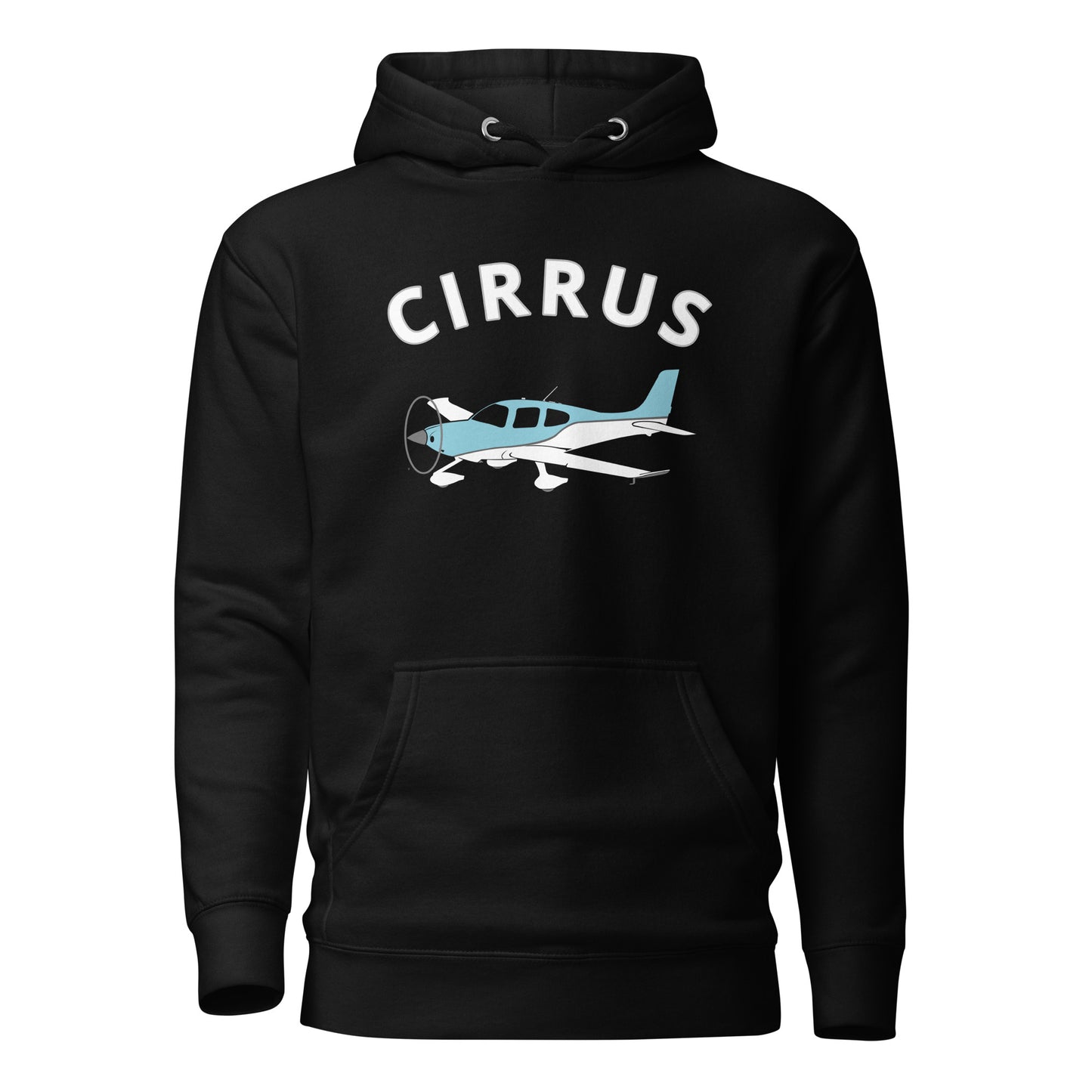 CIRRUS blue-white - cozy Unisex Hoodie. Classic fit for men and women.