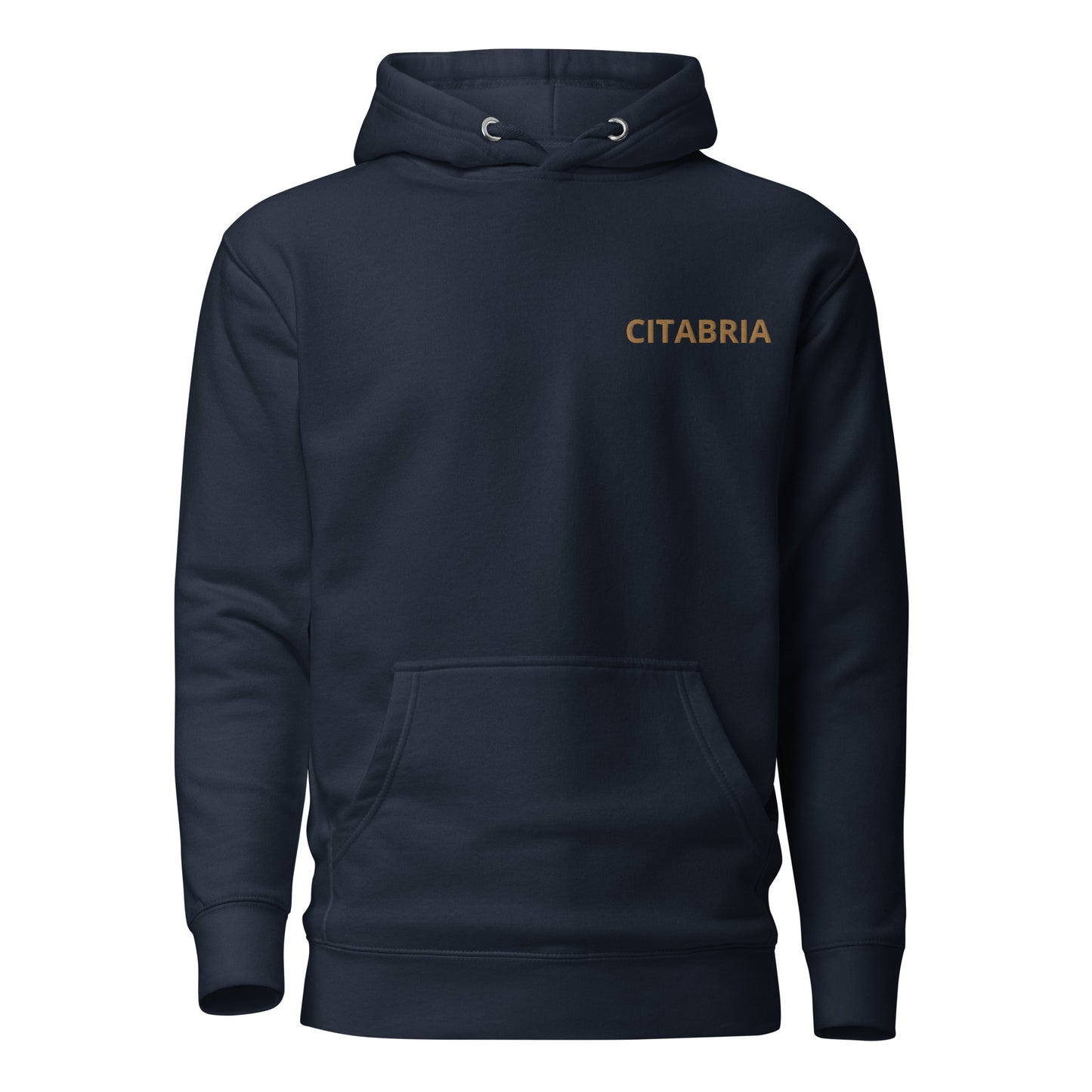 CITABRIA maroon - tan Back Print with front embroidery CUSTOM N Number Unisex Hoodie