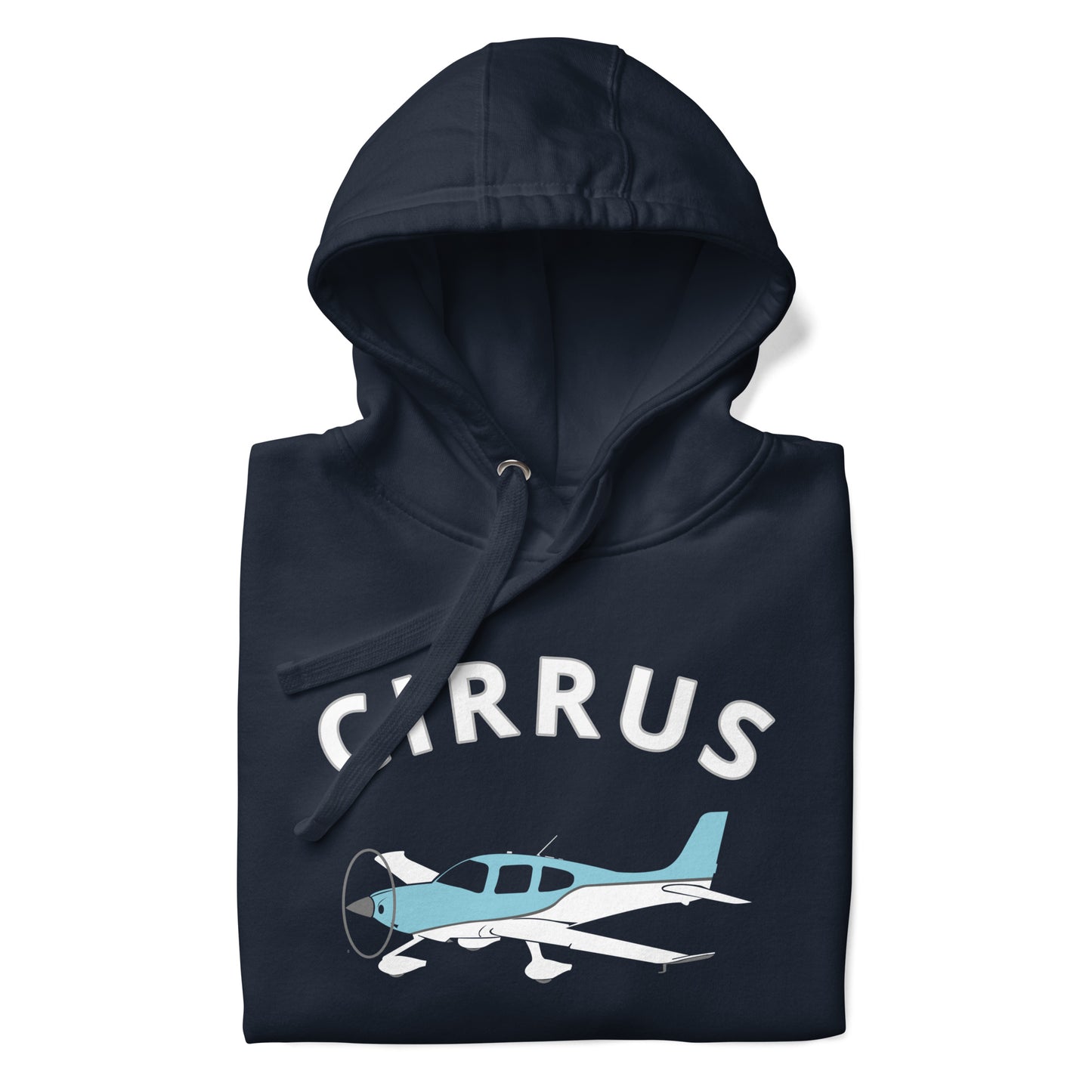 CIRRUS blue-white - cozy Unisex Hoodie. Classic fit for men and women.