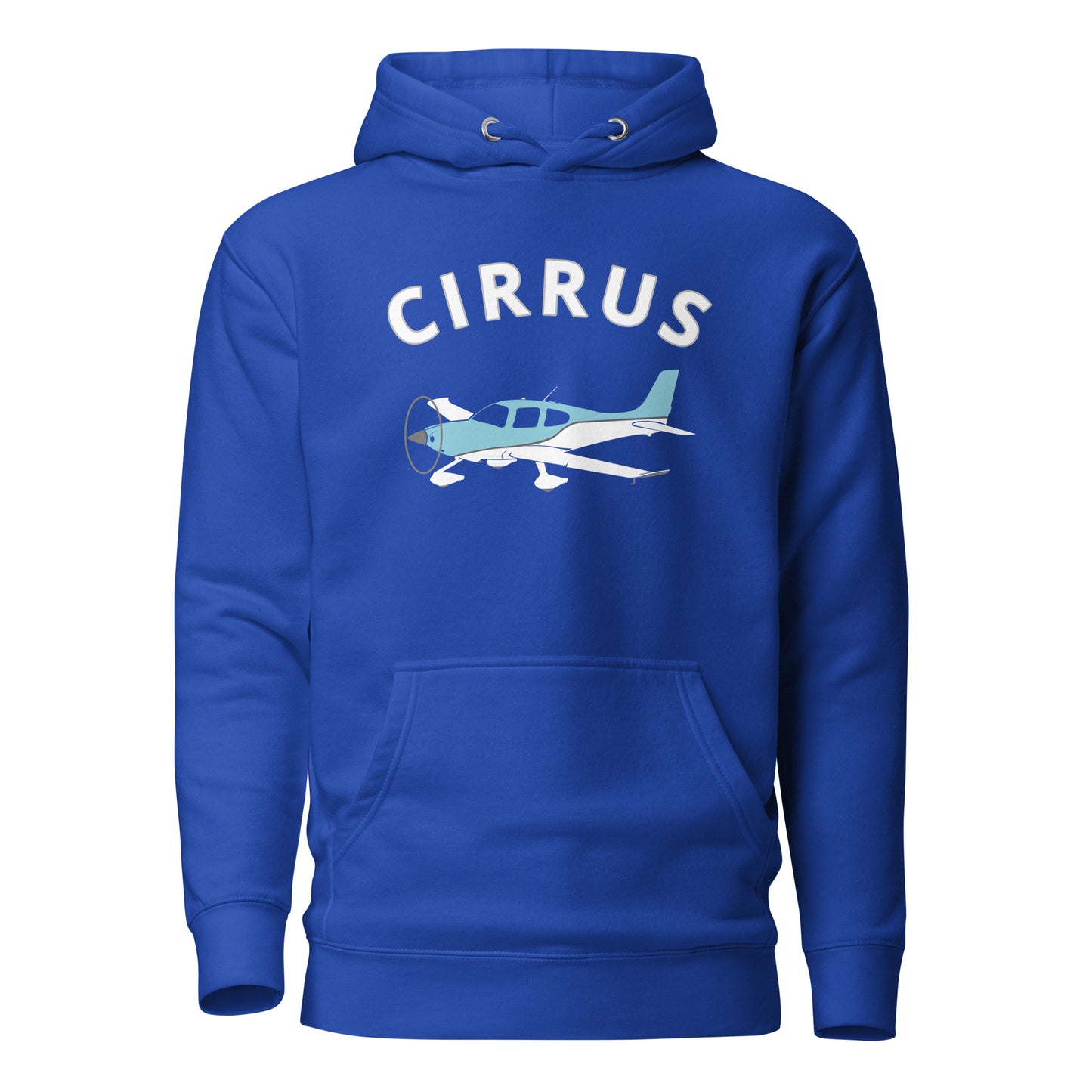 CIRRUS blue-white - cozy Unisex Hoodie. Classic fit for men and women.