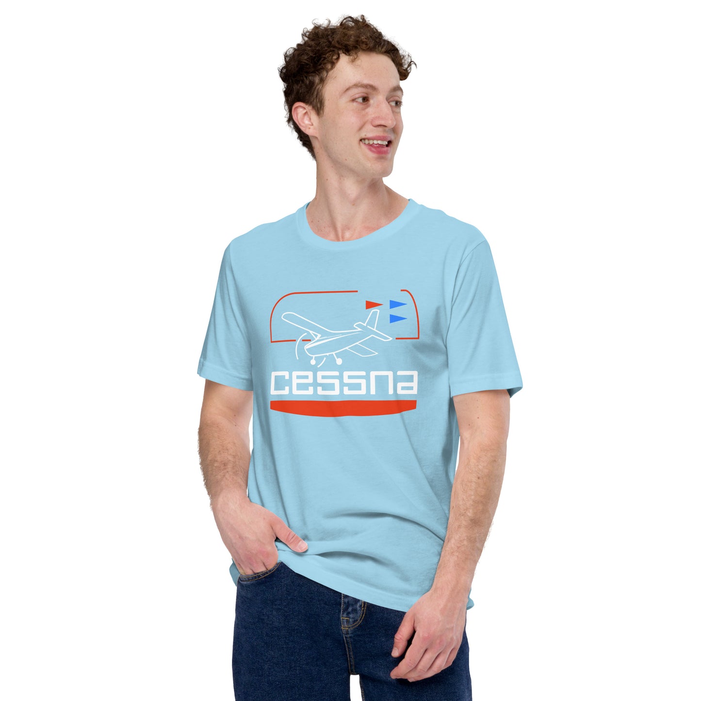 Vintage CESSNA Retro Aviation Graphic Unisex soft  t-shirt