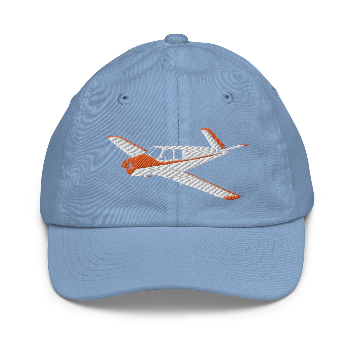 V-TAIL BONANZA  white-red CUSTOM N Number embroidered Aviation Youth baseball cap