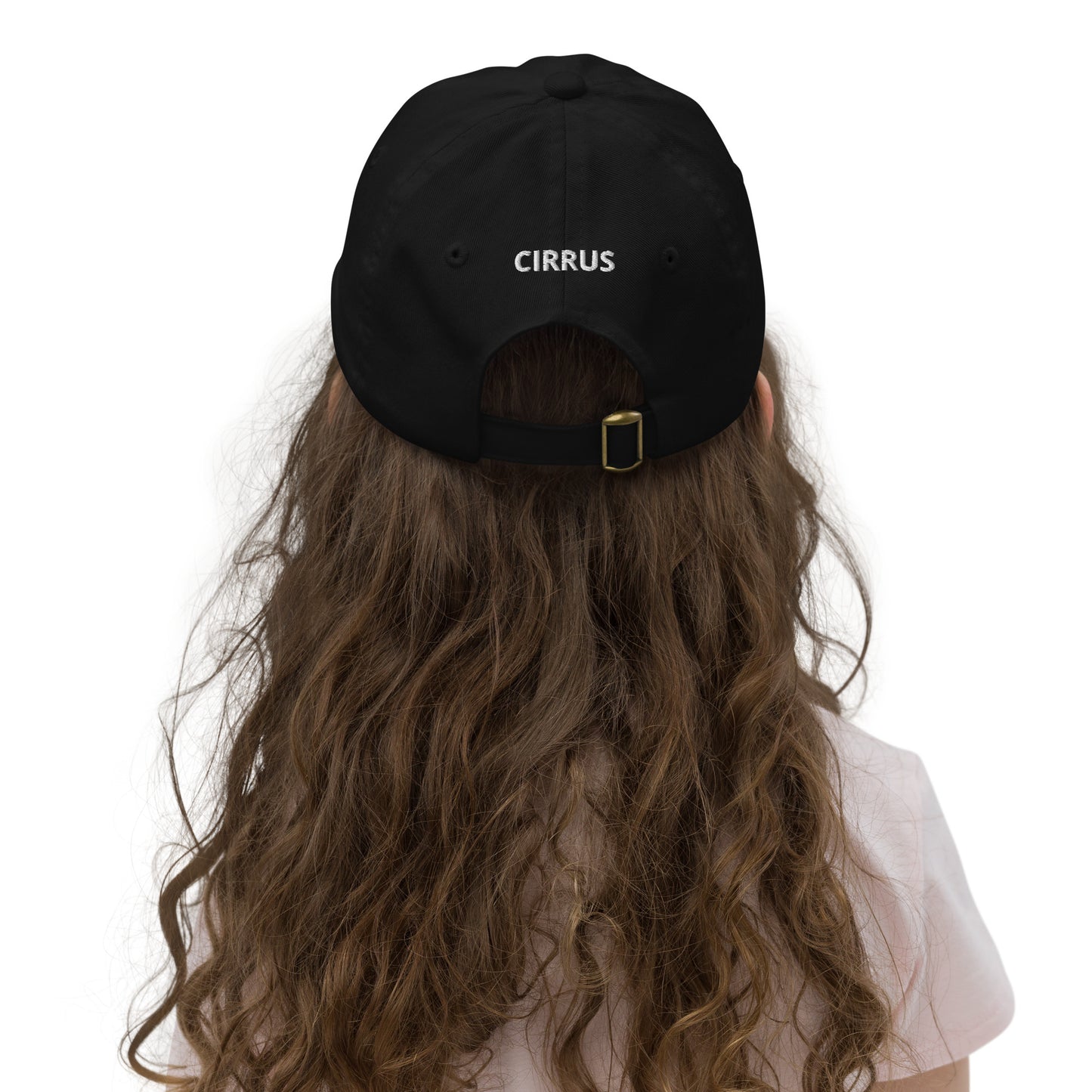 CIRRUS White-Grey  embroidered Youth baseball cap