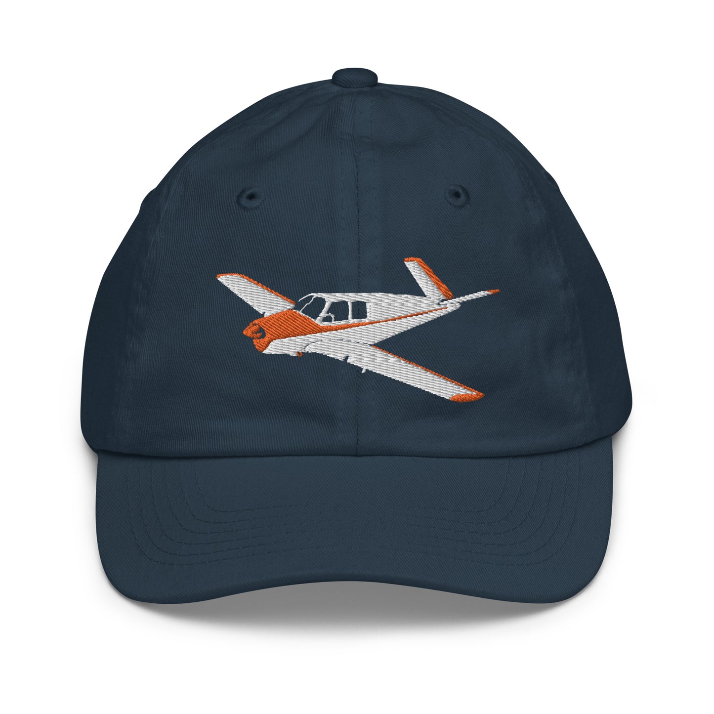 V-TAIL BONANZA  white-red CUSTOM N Number embroidered Aviation Youth baseball cap