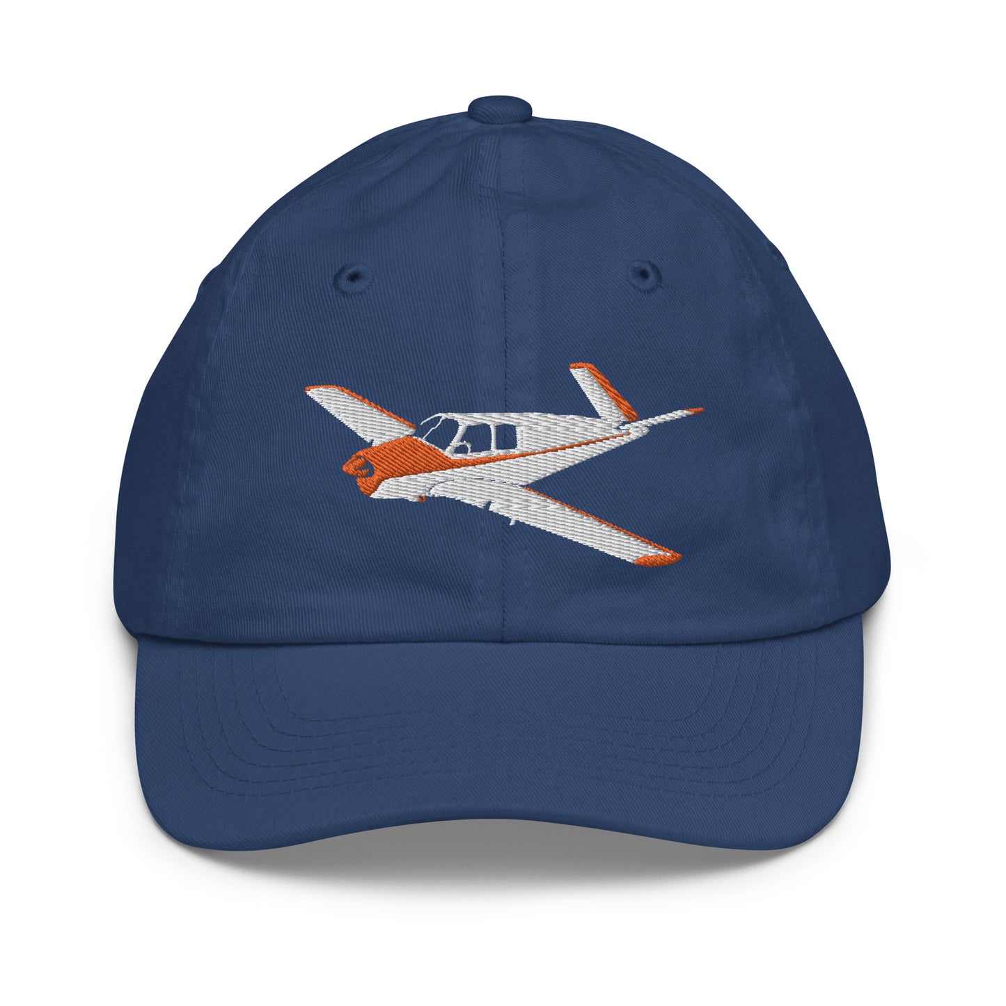 V-TAIL BONANZA  white-red CUSTOM N Number embroidered Aviation Youth baseball cap