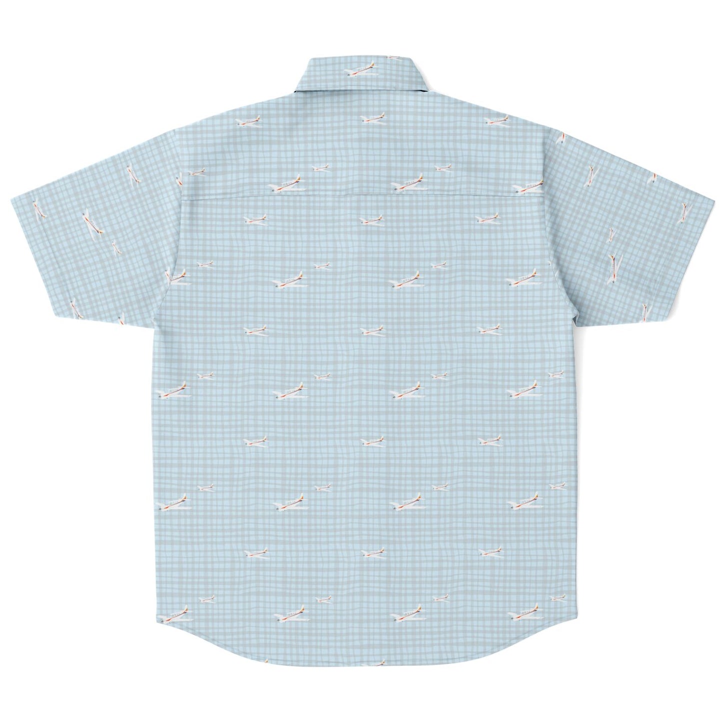 A36 Bonanza printed Short Sleeve Button Down Shirt