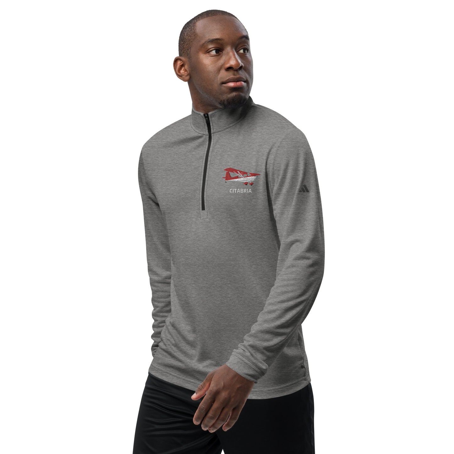 CITABRIA Embroidered ECO Sustainable UPF 50+ Quarter zip pullover - Recycled Polyester