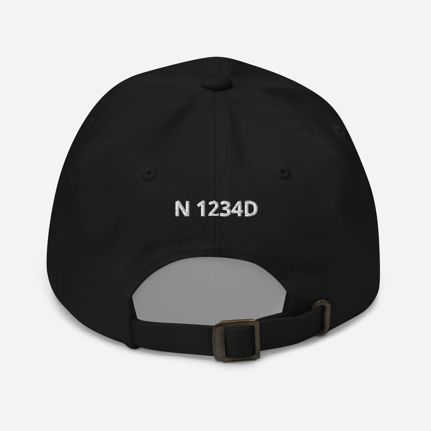 CESSNA 140 polished grey- blue aircraft embroidered CUSTOM N Number Aviation cotton twill hat