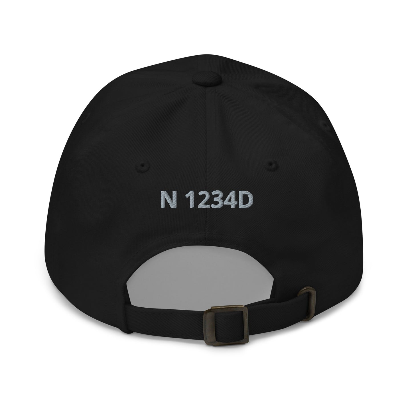 CESSNA 172 Skyhawk Polished-Blue CUSTOM N Number Embroidered Twill Cotton Aviation Hat