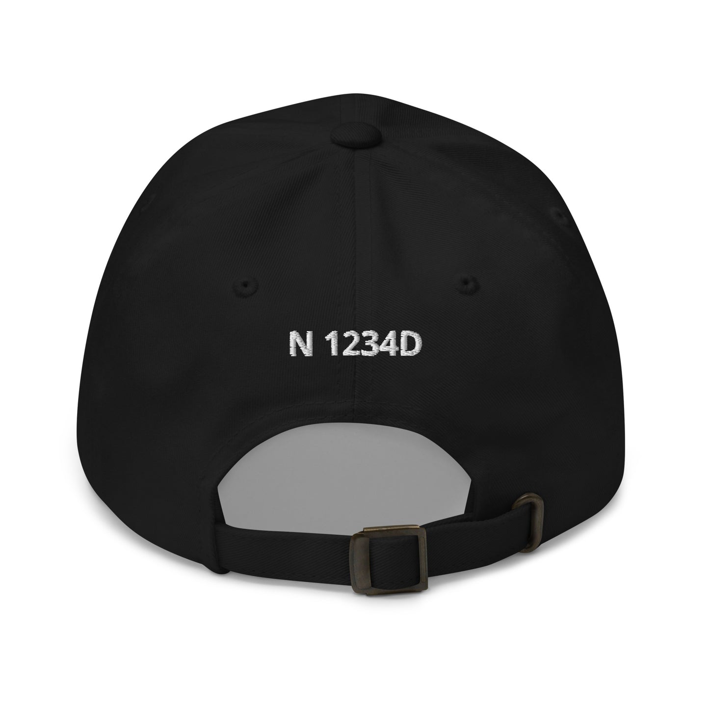 V-Tail BONANZA Tri-color 3  CUSTOM N Number Embroidered Classic  Cotton Twill Aviation Hat