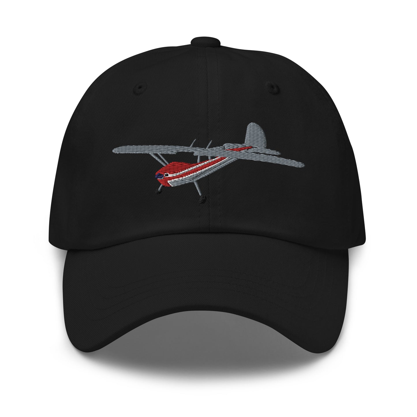 CESSNA 140 Polished Red CUSTOM N Number Embroidered cotton hat