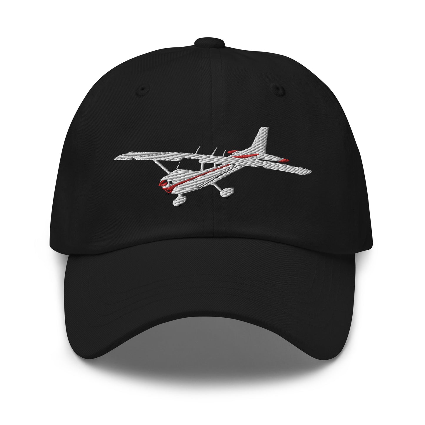 CESSNA 172 Skyhawk White - Red CUSTOM N Number embroidered Cotton Twill aviation Hat