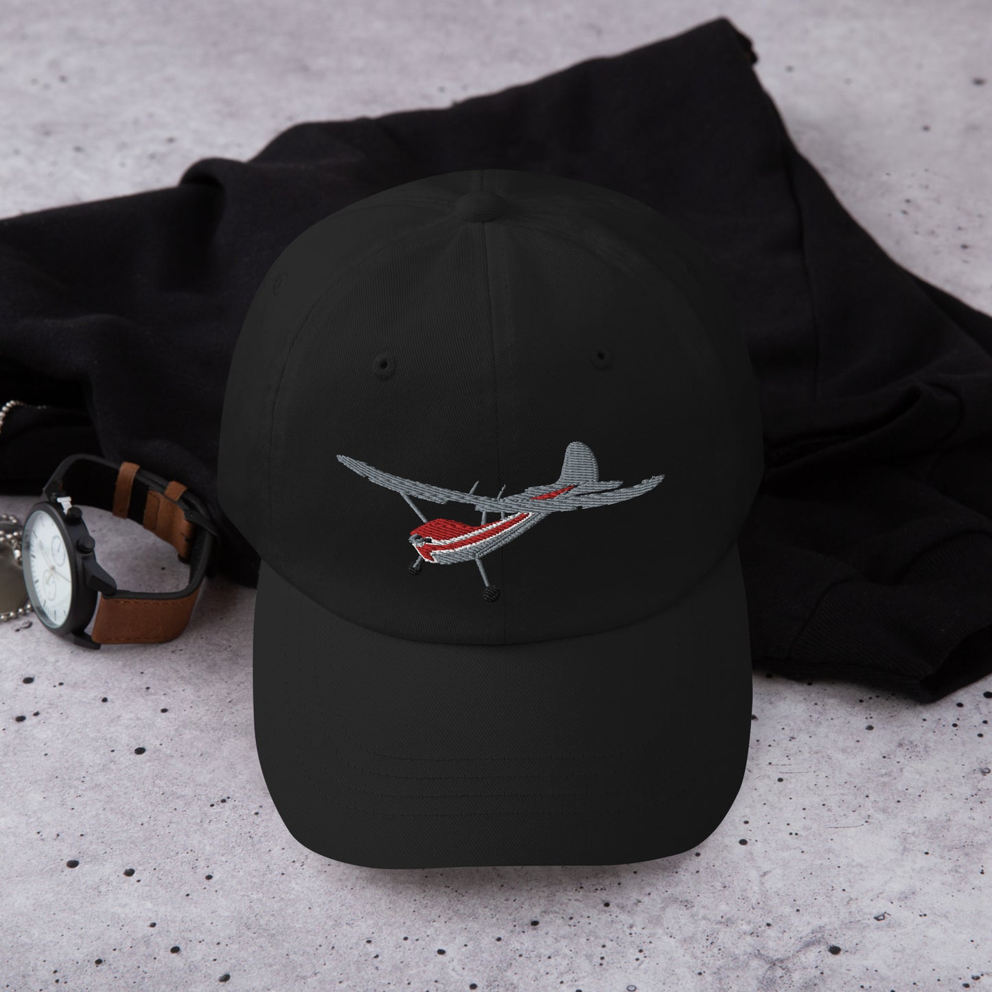 CESSNA 170 Polished-red airplane CUSTOM N Number embroidered Aviation cotton hat