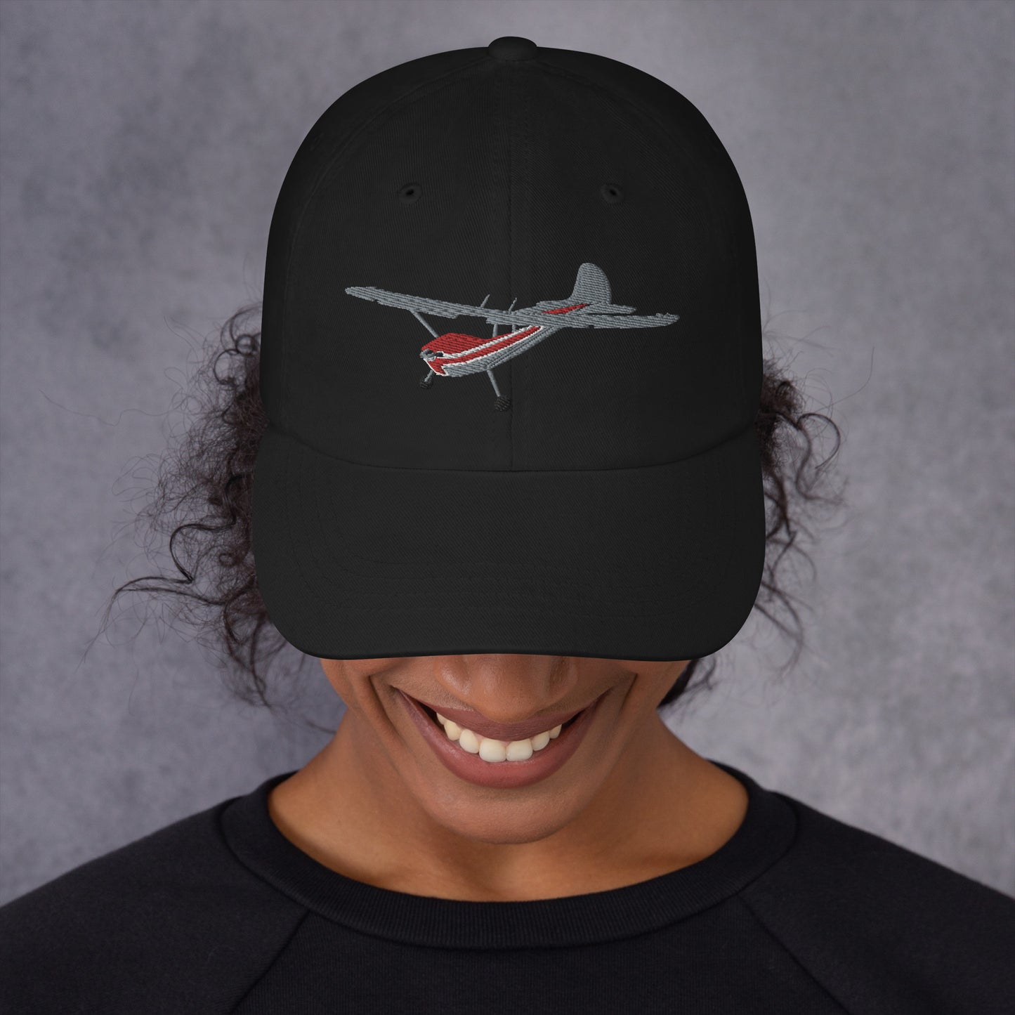 CESSNA 170 Polished-red airplane CUSTOM N Number embroidered Aviation cotton hat